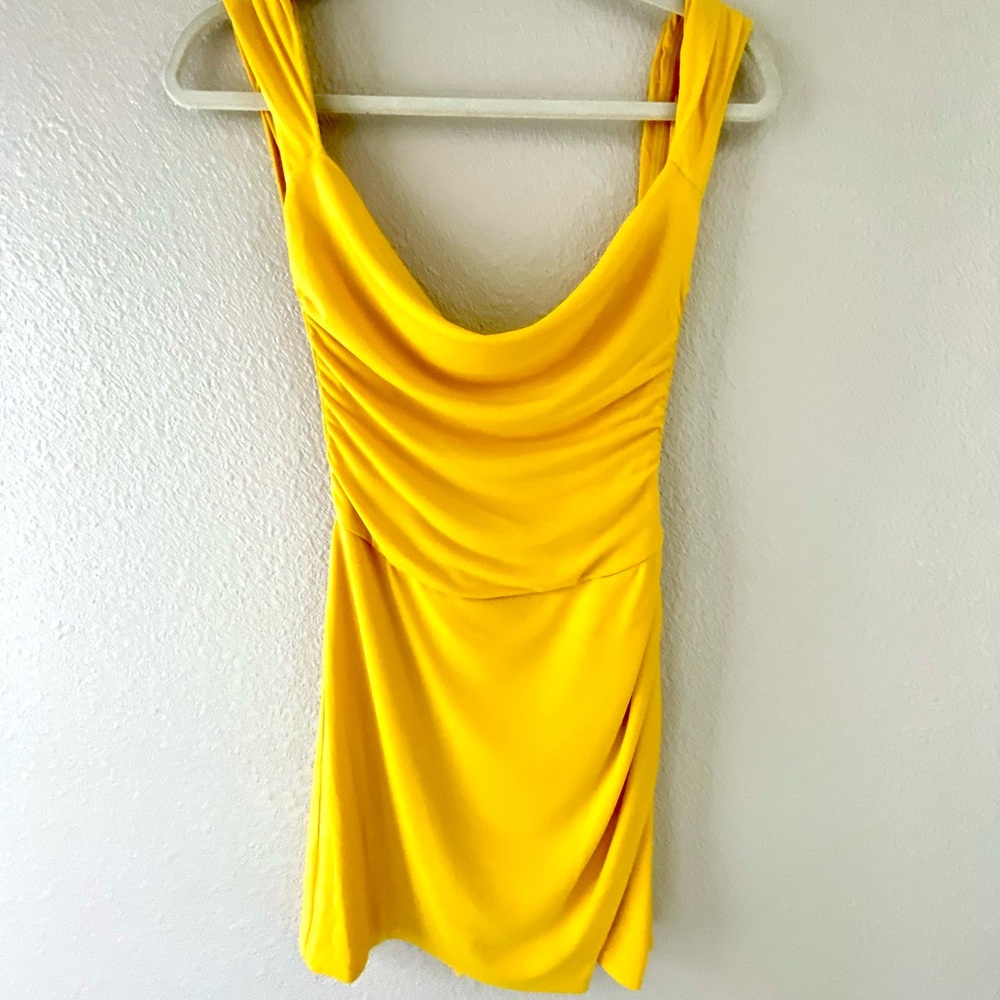 Tiger Mist Yellow Mini Dress - Picture 11 of 16